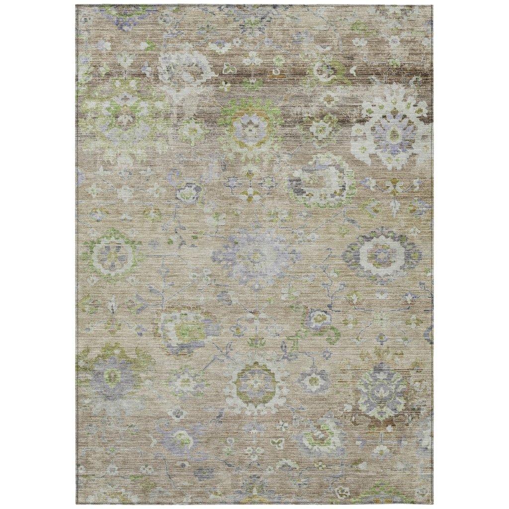 Sofia Beige Washable Indoor-Outdoor Rug-Outdoor Rugs-LOOMLAN Rugs-2'6" x 3'10"-LOOMLAN