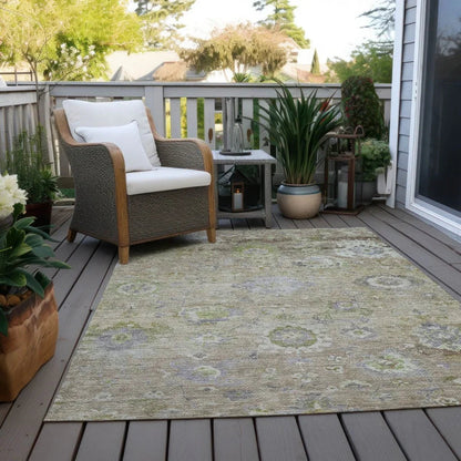 Sofia Beige Washable Indoor-Outdoor Rug-Outdoor Rugs-LOOMLAN Rugs-LOOMLAN