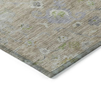 Sofia Beige Washable Indoor-Outdoor Rug-Outdoor Rugs-LOOMLAN Rugs-LOOMLAN
