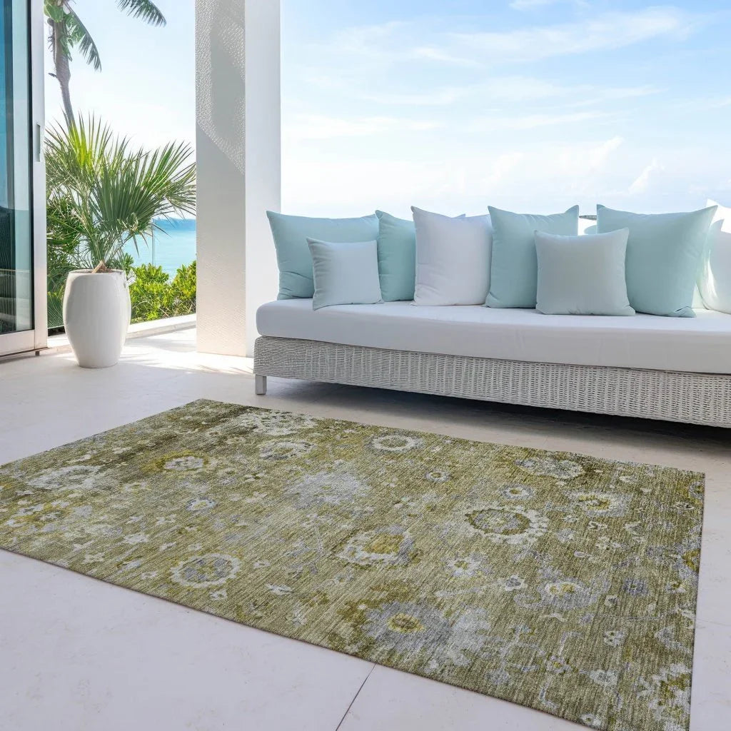 Sofia Brown Washable Indoor-Outdoor Rug-Outdoor Rugs-LOOMLAN Rugs-LOOMLAN