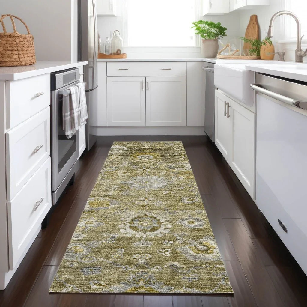Sofia Brown Washable Indoor-Outdoor Rug-Outdoor Rugs-LOOMLAN Rugs-LOOMLAN