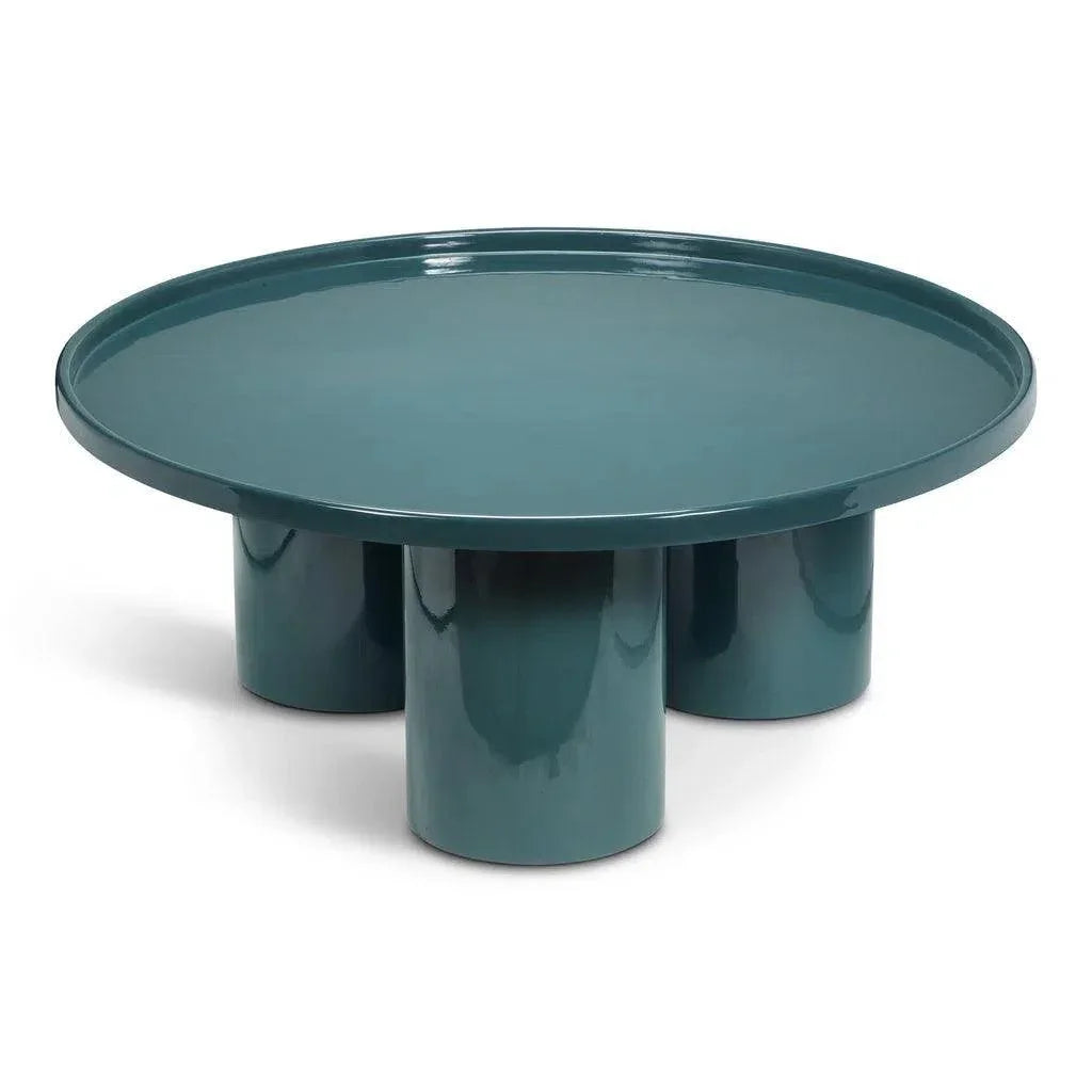 Sofia Enamel Round Coffee Table - LOOMLAN - Urbia - Coffee Tables