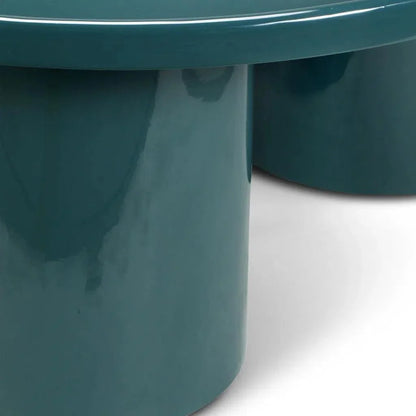 Sofia Enamel Round Coffee Table - LOOMLAN - Urbia - Coffee Tables