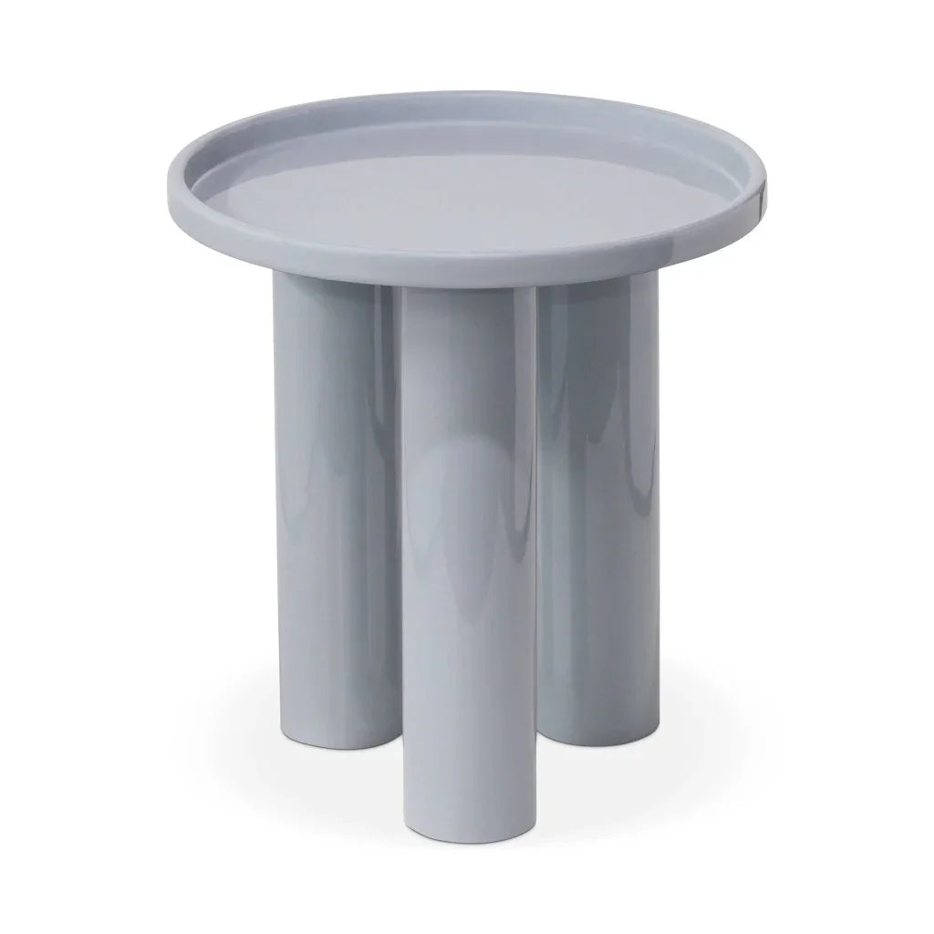 Sofia Enamel Round End Table - LOOMLAN - Urbia - Side Tables