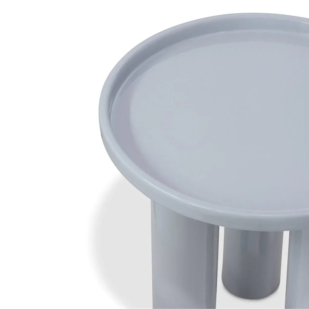Sofia Enamel Round End Table - LOOMLAN - Urbia - Side Tables