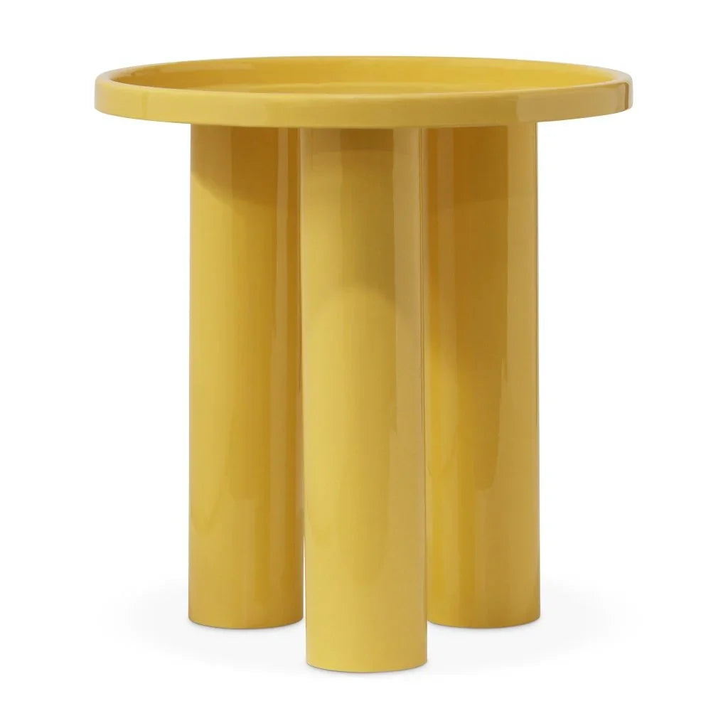 Sofia Enamel Round End Table - LOOMLAN - Urbia - Side Tables