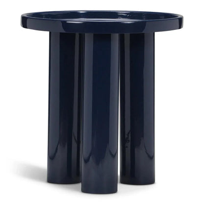Sofia Enamel Round End Table - LOOMLAN - Urbia - Side Tables