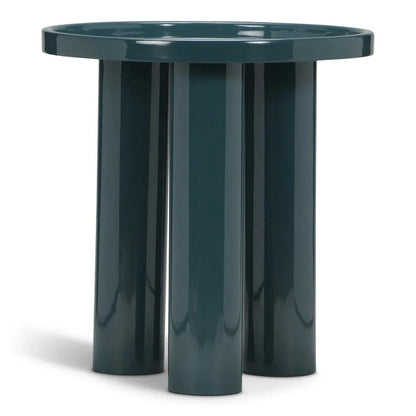 Sofia Enamel Round End Table - LOOMLAN - Urbia - Side Tables