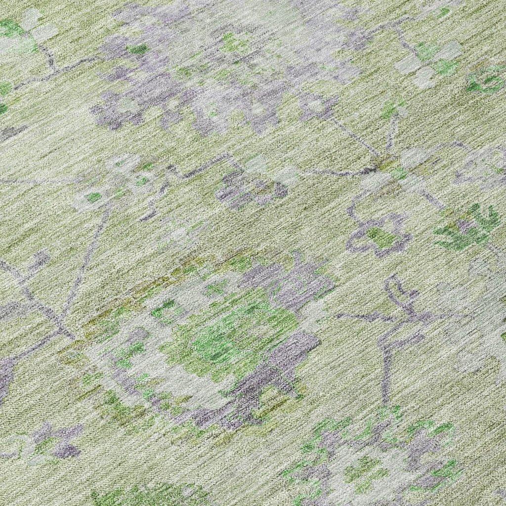 Sofia Green Washable Indoor-Outdoor Rug-Outdoor Rugs-LOOMLAN Rugs-LOOMLAN