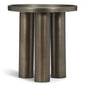 Sofia Industrial Steel Round End Table - LOOMLAN - Urbia - Side Tables