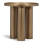 Sofia Industrial Steel Round End Table - LOOMLAN - Urbia - Side Tables