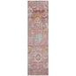 Sofia Pink Washable Indoor-Outdoor Rug-Outdoor Rugs-LOOMLAN Rugs-2'3" x 7'6"-LOOMLAN