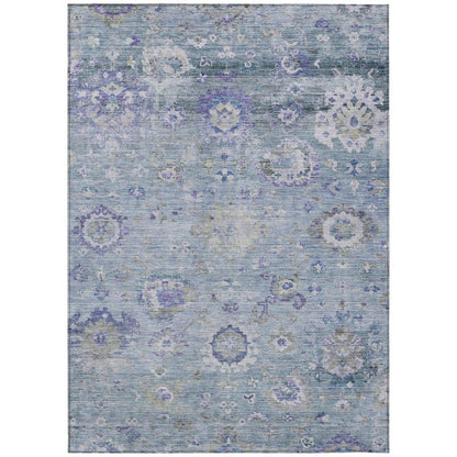 Sofia Sky Washable Indoor-Outdoor Rug-Outdoor Rugs-LOOMLAN Rugs-2'6" x 3'10"-LOOMLAN