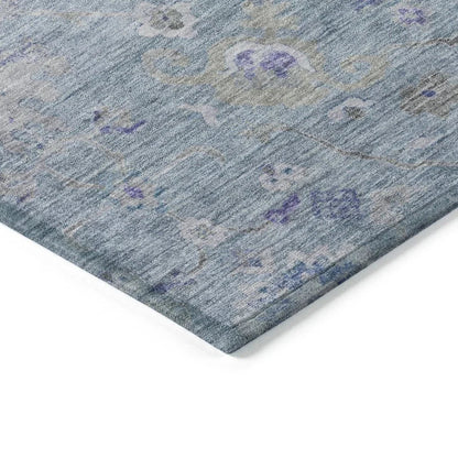 Sofia Sky Washable Indoor-Outdoor Rug-Outdoor Rugs-LOOMLAN Rugs-LOOMLAN