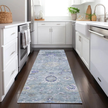 Sofia Sky Washable Indoor-Outdoor Rug-Outdoor Rugs-LOOMLAN Rugs-LOOMLAN
