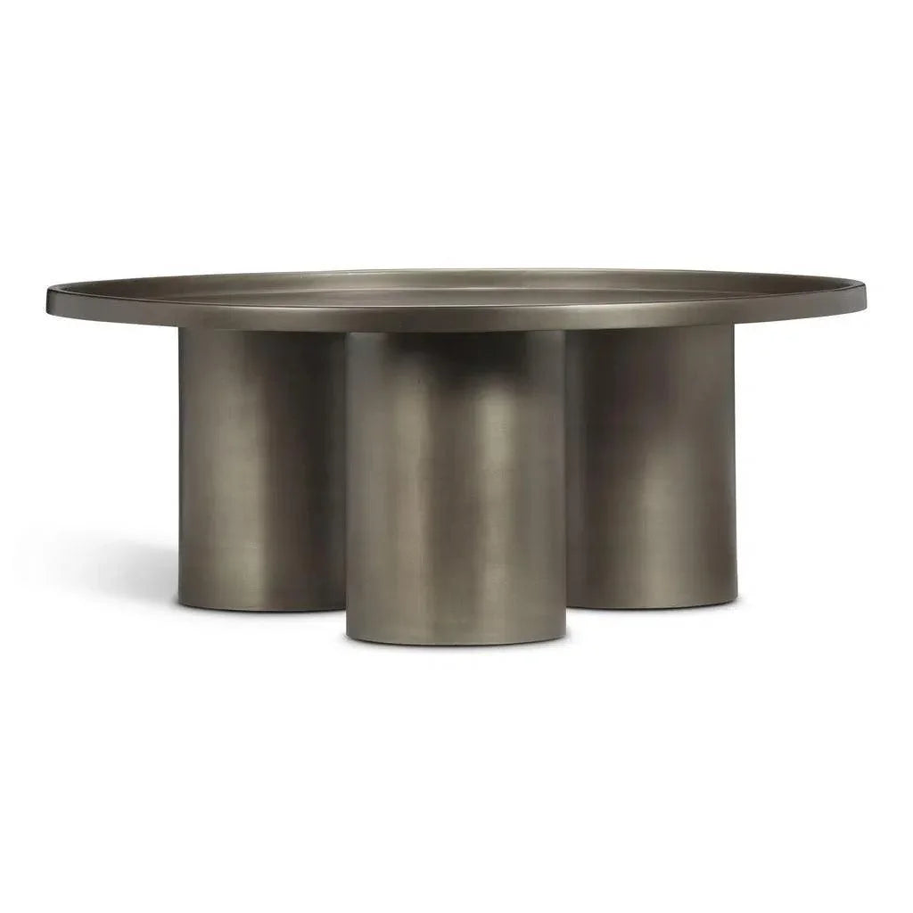Sofia Steel Round Coffee Table - LOOMLAN - Urbia - Coffee Tables