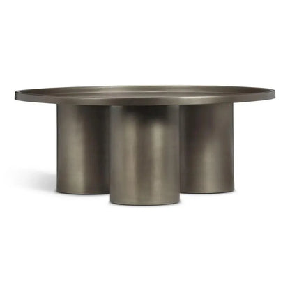 Sofia Steel Round Coffee Table - LOOMLAN - Urbia - Coffee Tables