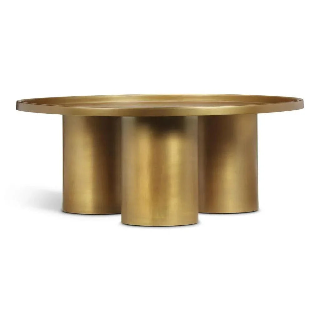 Sofia Steel Round Coffee Table - LOOMLAN - Urbia - Coffee Tables