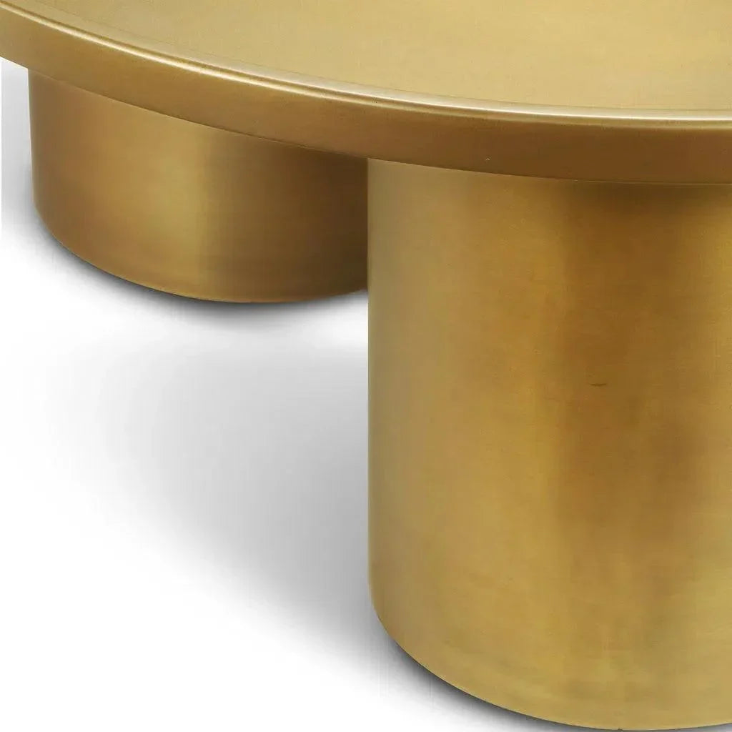 Sofia Steel Round Coffee Table - LOOMLAN - Urbia - Coffee Tables