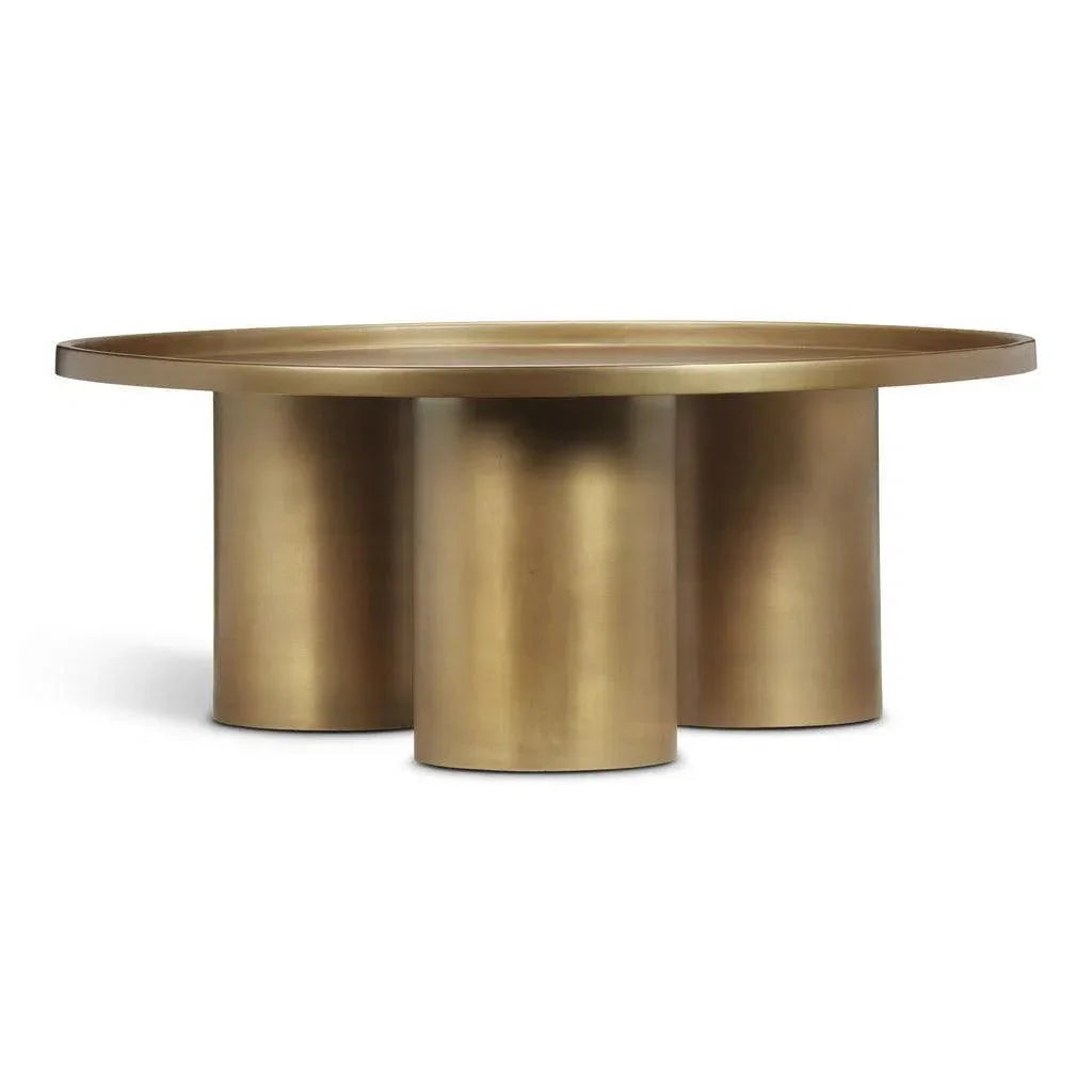 Sofia Steel Round Coffee Table - LOOMLAN - Urbia - Coffee Tables