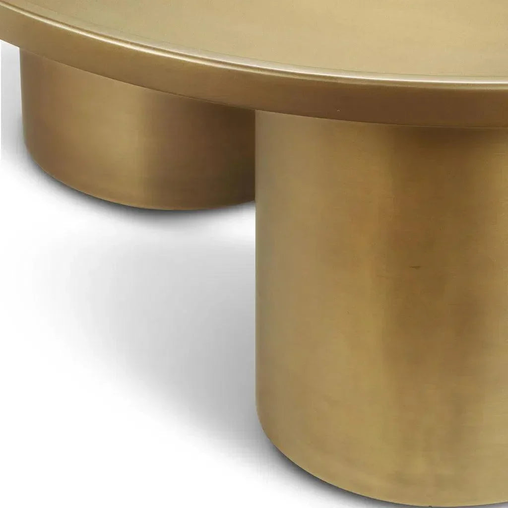 Sofia Steel Round Coffee Table - LOOMLAN - Urbia - Coffee Tables