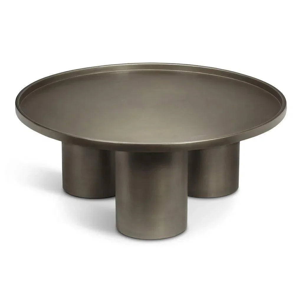 Sofia Steel Round Coffee Table - LOOMLAN - Urbia - Coffee Tables