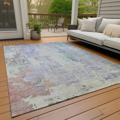 Sofina Purple Washable Indoor - Outdoor Rug - LOOMLAN - LOOMLAN Rugs - Outdoor Rugs