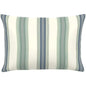 Soft Stripe Spa Handmade Outdoor Pillow-Outdoor Pillows-Earnest Collection-20"x13" Lumbar-LOOMLAN