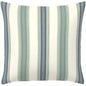 Soft Stripe Spa Handmade Outdoor Pillow-Outdoor Pillows-Earnest Collection-20" Square-LOOMLAN