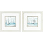 Soft Summer Wind Blue Framed Wall Art 2PC