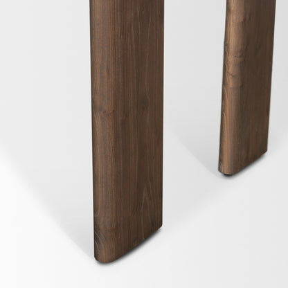 Sohan Dark Brown Wood Oblong Desk-Home Office Desks-Mercana-LOOMLAN