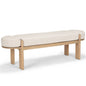 Sohan Oatmeal Fabric Bedroom Bench
