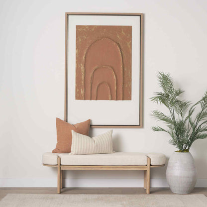 Sohan Oatmeal Fabric Bedroom Bench