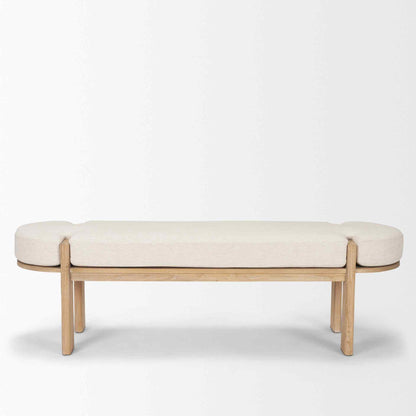 Sohan Oatmeal Fabric Bedroom Bench