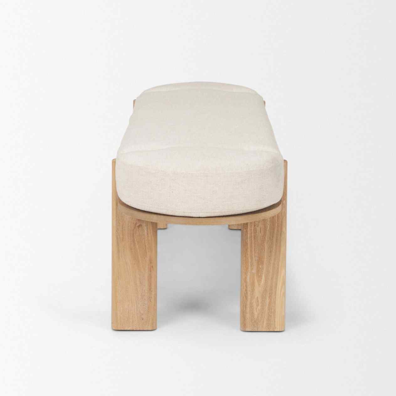 Sohan Oatmeal Fabric Bedroom Bench