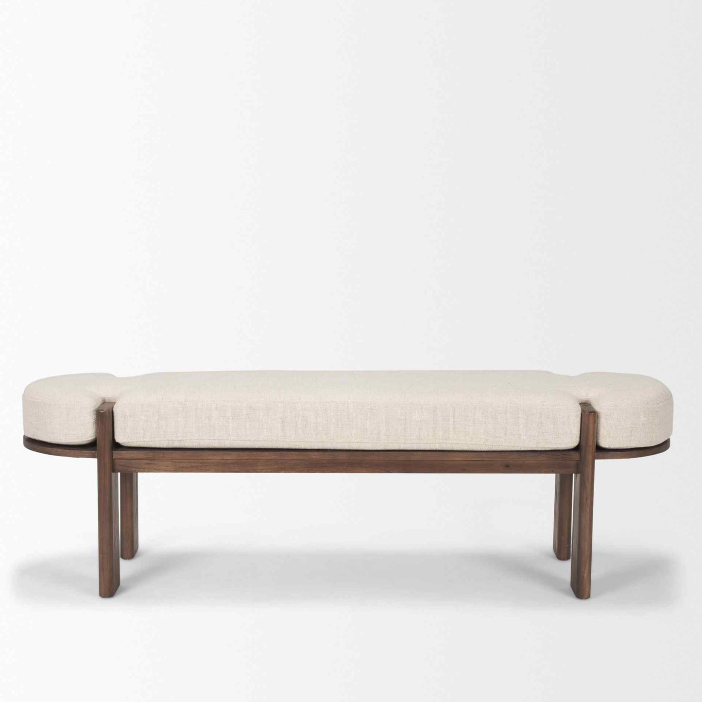 Sohan Oatmeal Fabric Bedroom Bench