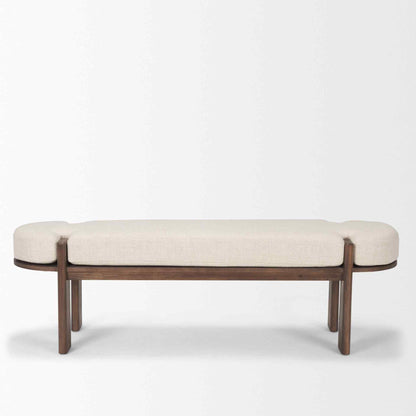 Sohan Oatmeal Fabric Bedroom Bench