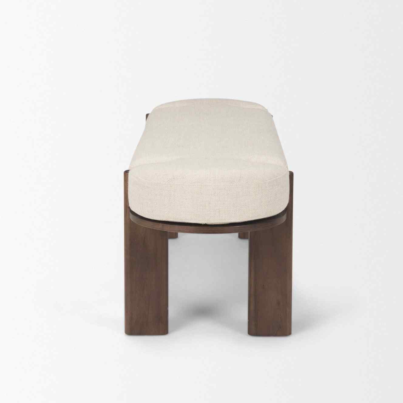 Sohan Oatmeal Fabric Bedroom Bench