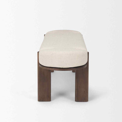Sohan Oatmeal Fabric Bedroom Bench
