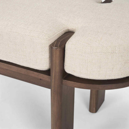 Sohan Oatmeal Fabric Bedroom Bench