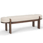 Sohan Oatmeal Fabric Bedroom Bench