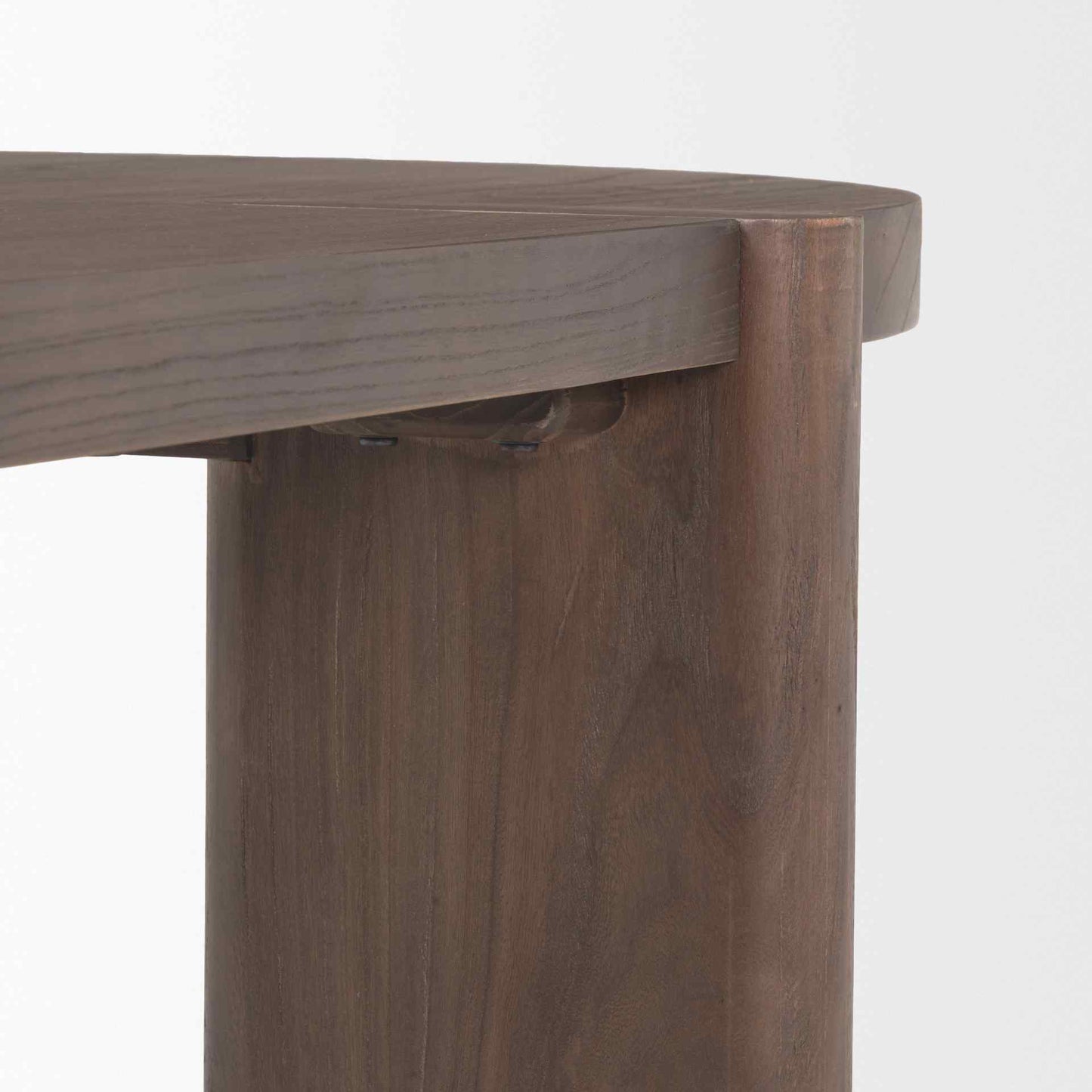 Sohan Wooden Oval Dining Table-Dining Tables-Mercana-LOOMLAN