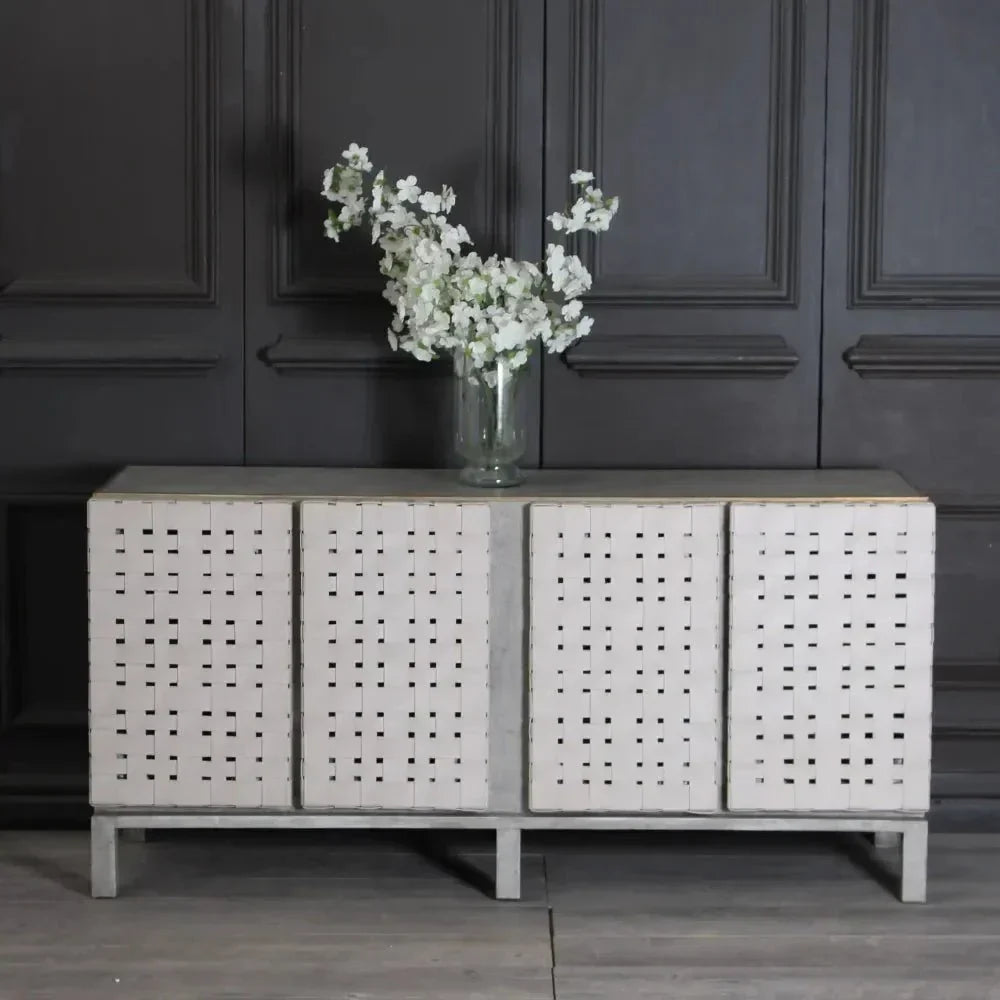 Soho Cream Leather Buffet - LOOMLAN - Peninsula Home - Buffets