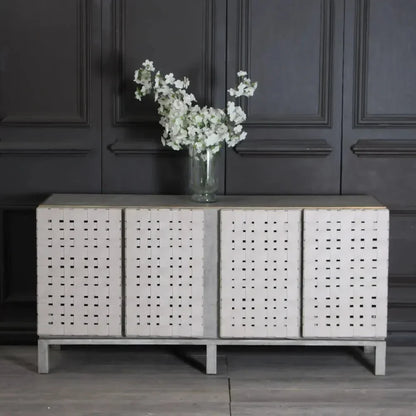 Soho Cream Leather Buffet - LOOMLAN - Peninsula Home - Buffets