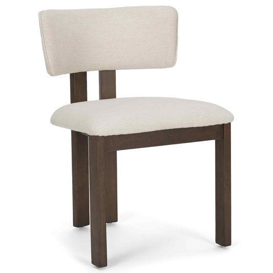 Soho Curved Open Back Fabric Dining Chair 2PC