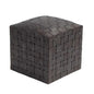 Soho Handcrafted Woven Leather Ottoman - LOOMLAN - Peninsula Home - Ottomans