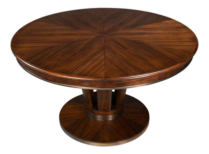 Soho Jupe Wooden Round Dining Table-Dining Tables-Sarreid-LOOMLAN