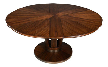 Soho Jupe Wooden Round Dining Table-Dining Tables-Sarreid-LOOMLAN