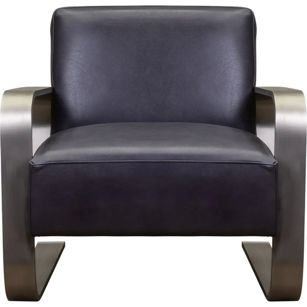 Soho Minimalist Design Leather Chair - LOOMLAN - Olivia + Quinn - Club Chairs