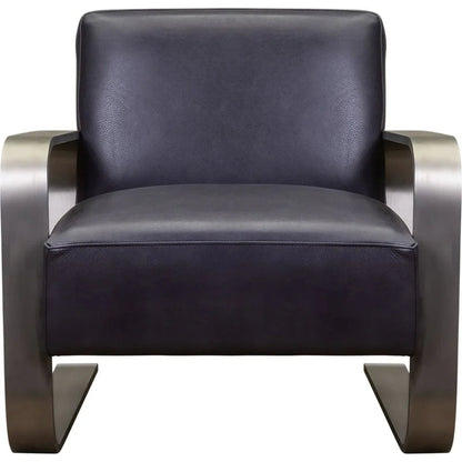 Soho Minimalist Design Leather Chair - LOOMLAN - Olivia + Quinn - Club Chairs